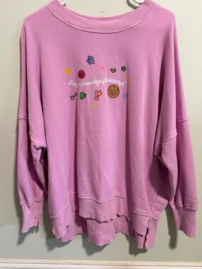 Aerie Camden “Keep Moving Forward” Oversized Crewneck Size Small